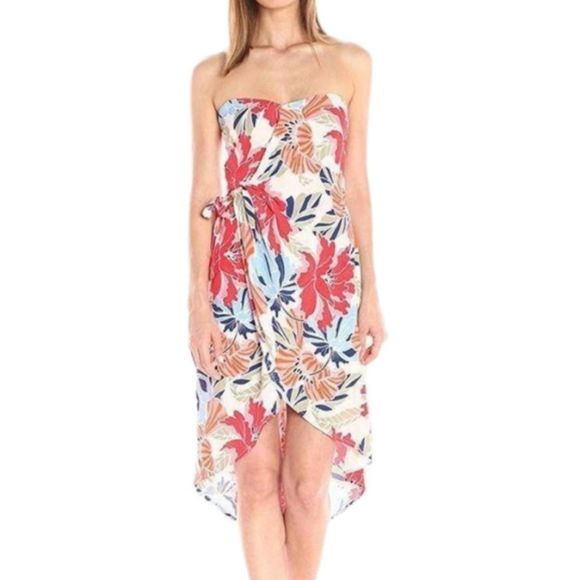 ASTR The Label Josefina Floral Strapless Dress - Picture 2 of 10